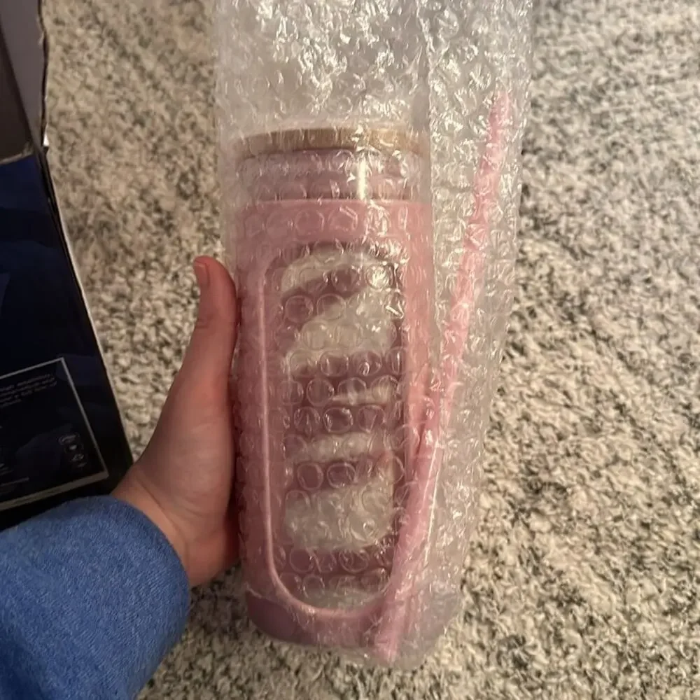 Kodrine 20oz Glass Water Tumble with Straw and Lid